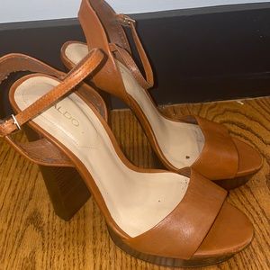 ALDO Brown Platform Heel